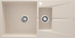 1.5-bowl granite sink with drainer