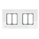PNI RM202W glass double frame for PNI sockets