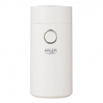 Kavos aparatas Adler  Coffee Mill AD 4446ws 150 W, Coffee beans capacity 75 g, White