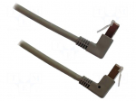Patch cord | F/UTP | Cat: 6 | stranded | Cu | 1.5m | LSZH | grey | 26/7AWG