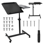 Furniture sections and sets // Biuro baldai // Mobilne  biurko/stand na laptop Maclean, czarne, regulacja wysokośc 59-89cm, max. 30kg ,  MC-121 B