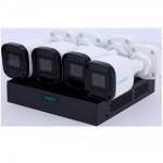 Uniarch 4MP IP videonovēro&scaron;anas komplekts ar PoE (NVR + 4 bullet kameras) / IR LED