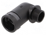 90&deg; angled connector | Thread: PG,outside | polyamide 6 | IP54,IP66