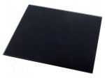 Decorative panel | glass | black | 170x170x10mm