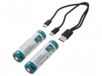 Re-battery: Li-Ion | 21700 | 3.6V | 6000mAh | &Oslash;76.8x21.8mm | 10A