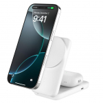 Belaidis įkroviklis Belkin  UltraCharge 25w Qi2 2in1 Magnetic Charger plus USB-C White