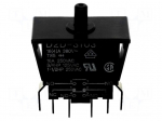 Switch: door | Pos: 2 | DPST-NO + SPST-NC | 16A/250VAC | black