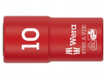 Socket | insulated,socket spanner | HEX 10mm | 1/4" | 1kVAC