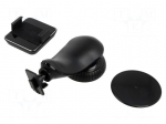 Car holder | black | for dashboard,for windscreen | 50&divide;85mm