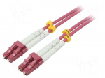 Fiber patch cord | OM4 | LC/UPC,both sides | 1m | 50/125um | LSZH | grey