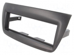 Radio mounting frame | Fiat,Opel | 1 DIN | black