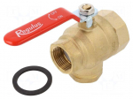 Ball valve | G 1 1/2" internal | brass | Medium: water