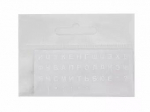 Keyboard stickers baltic data MINI Transparent &mdash; for compact keyboards, clear keys overlay