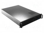 Enclosure: ATX server | Standard: 19" | 2U | black | Z: 430mm | X: 650mm