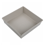 Gaminimo ir stalo įrankiai | Virtuvės indai // Stalo indai // Forma kwadratowa 24&times;24&times;6 cm, stal węglowa, powłoka marmurkowa nieprzywierająca, beżowa, kinghoff, kh-1974