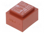 Transformer: encapsulated | 1VA | 230VAC | 9V | 9V | 56mA | 56mA