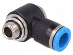 Push-in fitting | threaded,angled 90&deg; | G 1/8" | outside