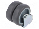 Transport wheel | &Oslash;: 75mm | W: 50mm | H: 100mm | twin wheels,torsional