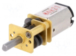 Motor: DC | with gearbox | HPCB 12V | 12VDC | 750mA | Shaft: D spring