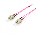 Equip Patchkabel SC->SC 10.00m daugiaforma Duplex OM4 violet Polybeutel