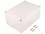 Enclosure: multipurpose | X: 121mm | Y: 171mm | Z: 80mm | polycarbonate