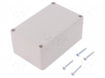 Enclosure: multipurpose | X: 78mm | Y: 118mm | Z: 54mm | ABS | grey