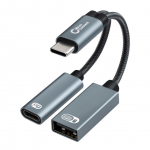 Adapteris microconnect  MicroConnect USB-C to USB-C PD and USB-A  5715063180235