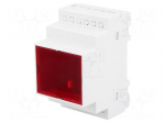 Enclosure: for DIN rail mounting | Y: 90mm | X: 52mm | Z: 65mm | ABS