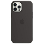 Nugarėlės dėklai Apple - Etui Apple MHLG3ZE/A iPhone 12 Pro Max  6.7" MagSafe czarny/black Silicone Case
