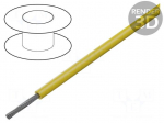 Wire | HookUp Wire PVC | stranded | Cu | 26AWG | yellow | PVC | 150V | 305m