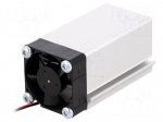 Heatsink: extruded | L: 50mm | W: 30mm | H: 30mm | aluminium | plain | 12VDC
