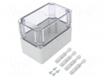 Enclosure: multipurpose | X: 75mm | Y: 100mm | Z: 100mm | MPC | light grey