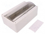 Enclosure: for modular components | IP30 | Mounting: wall mount