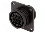 Socket | female | PIN: 9 | w/o contacts | CPC Series 1 | Case: size 17