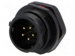 SP13 | socket | male | PIN: 5 | IP68 | 5A | soldering | for panel mounting