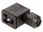 Connector: valve connector | plug | form B | 11mm | female | PIN: 3 | mPm