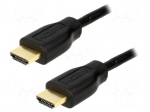 Cable | HDMI 1.4 | HDMI plug,both sides | 500mm | black