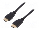 Cable | HDMI 2.1 | HDMI plug,both sides | 1.5m | black