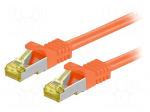 Patch cord | S/FTP | 6a | stranded | Cu | LSZH | orange | 10m | 26AWG