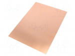 Laminate | FR4 | 0.8mm | L: 297mm | W: 210mm | Coating: copper