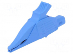 Crocodile clip | 32A | 1kVDC | blue | Grip capac: max.30mm