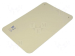 Bench mat | ESD | 400x600mm | Thk: 2mm | beige | Rsurf: 5&divide;500M&Omega; | 440&deg;C