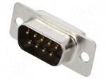 D-Sub | PIN: 9 | socket | male | THT | Series: SD | Plating: gold-plated
