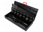 Kit: for threading | Pcs: 32 | Package: metal case