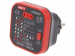 Tester: power socket tester | 3 LED | Plug: EU | 230VAC | 50&divide;60Hz