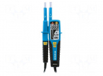 Tester: electrical | LCD | 0.17&divide;1kVAC | VAC: 1&divide;1000V | VDC: 1&divide;1500V