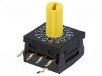 Encoding switch | HEX/BCD | Pos: 16 | THT | Rcont max: 100m&Omega; | 10x10x4mm