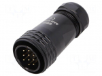 Connector: circular | plug | male | PIN: 10 | IP67 | SA28 | 13&divide;16mm | 10A