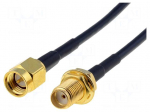 Cable | 3m | SMA male,SMA female | black | 50&Omega;