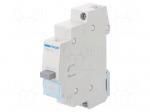 Pushbutton switch | 230VAC | 16A | for DIN rail mounting | bistable